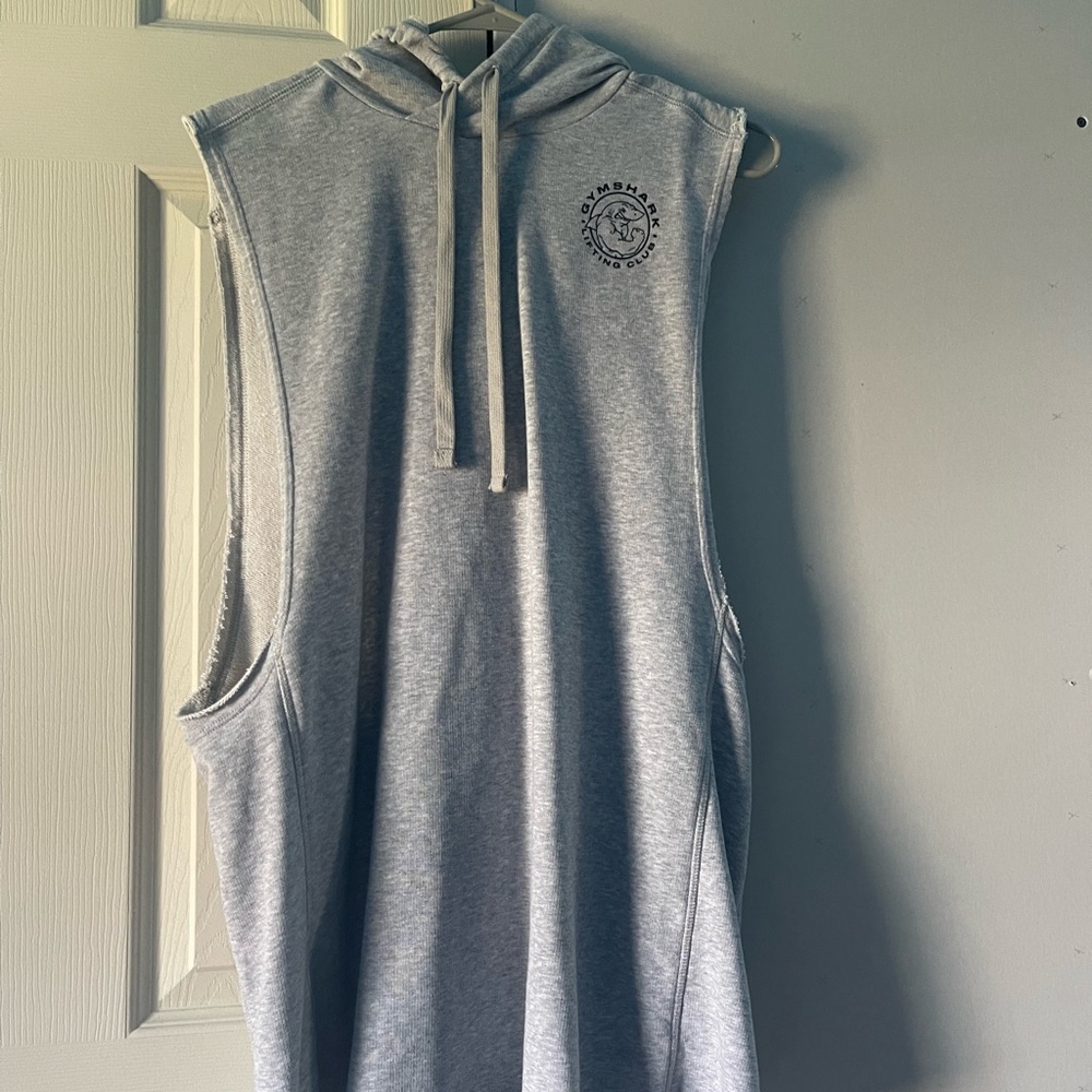 Legacy drop arm tank, light grey, Gymshark, Size large